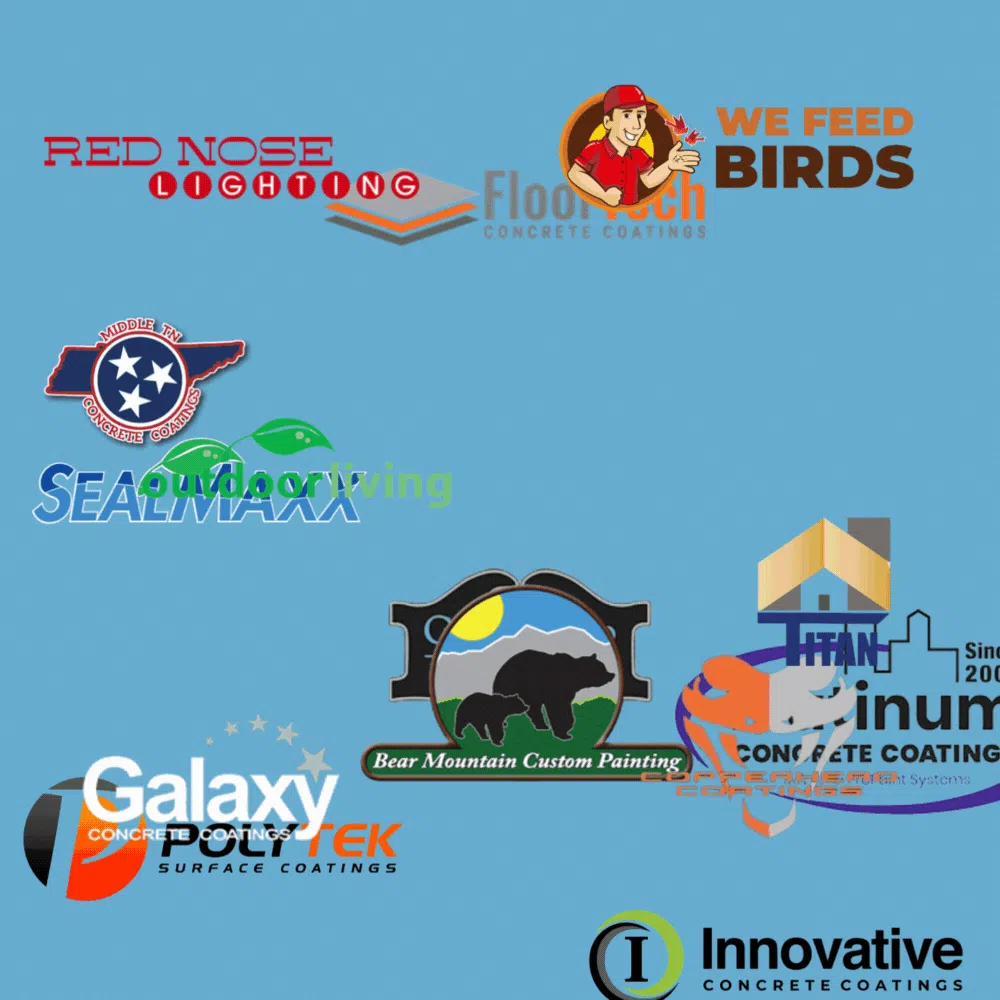 Client logo montage for Powrful campaign work