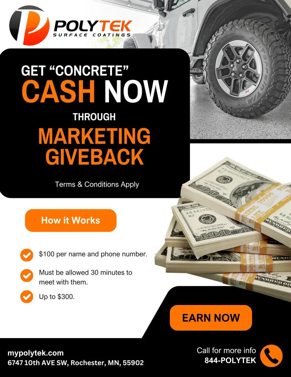 Marketing giveback campaign graphic